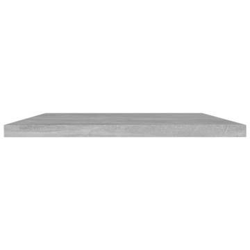 Bookshelf Boards 8 pcs Concrete Grey 60x40x1.5 cm Engineered Wood