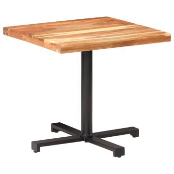 Bistro Table Square 80x80x75 cm Solid Acacia Wood