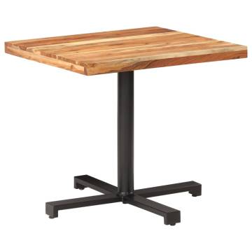 Bistro Table Square 80x80x75 cm Solid Acacia Wood