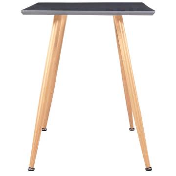 Dining Table Grey and Oak 120x60x74 cm MDF