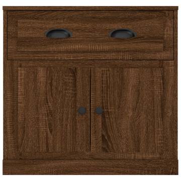 Sideboard Brown Oak 70x35.5x67.5 cm Engineered Wood