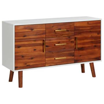 Sideboard 110x35x70 cm Solid Acacia Wood and MDF