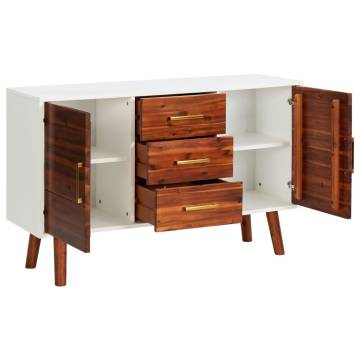 Sideboard 110x35x70 cm Solid Acacia Wood and MDF