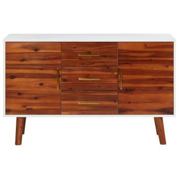 Sideboard 110x35x70 cm Solid Acacia Wood and MDF