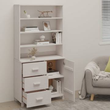 Highboard HAMAR Solid Wood Pine White