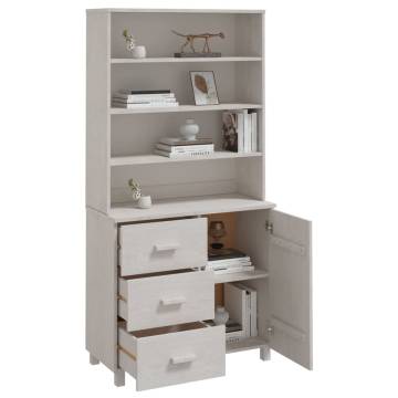 Highboard HAMAR Solid Wood Pine White