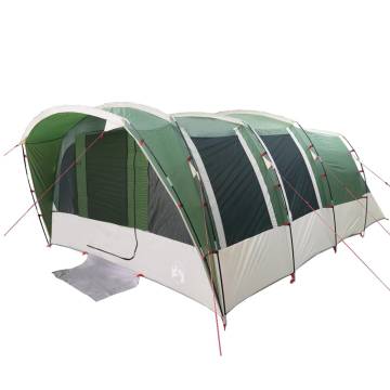 Family Tent Tunnel 8-Person Green Waterproof