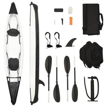 Inflatable Kayak Black 424x81x31 cm Polyester