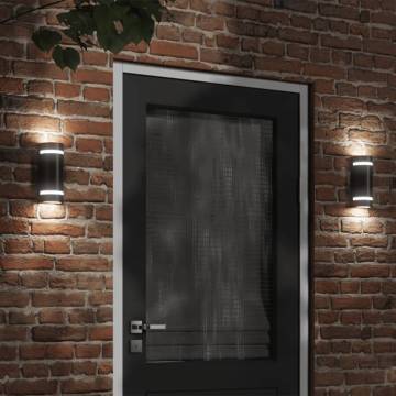 Outdoor Wall Light Black Die-cast Aluminium