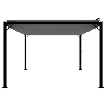 Gazebo with Louvered Roof 3x4 m Anthracite Fabric and Aluminium