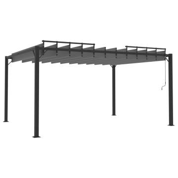 Gazebo with Louvered Roof 3x4 m Anthracite Fabric and Aluminium