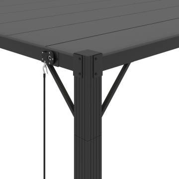 Gazebo with Louvered Roof 3x4 m Anthracite Fabric and Aluminium