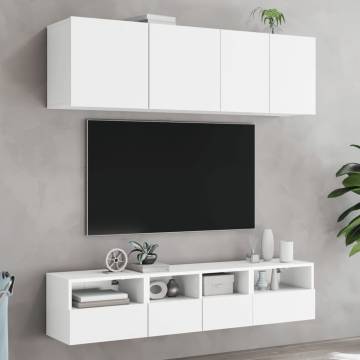 TV Wall Cabinet White 40x30x30 cm Engineered Wood