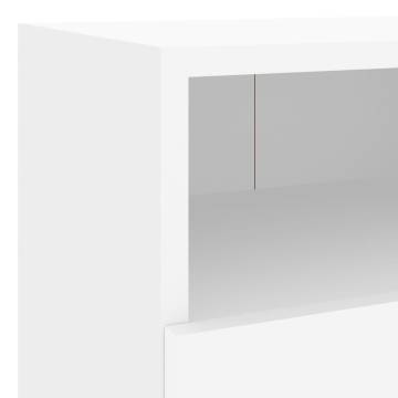 TV Wall Cabinet White 40x30x30 cm Engineered Wood