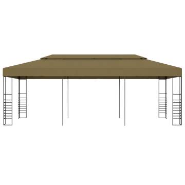 Garden Gazebo 6x3x2.7 m Taupe 180 gm²