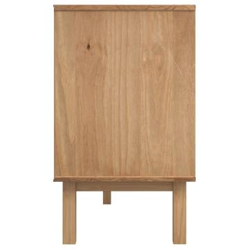 Sideboard OTTA Brown and White 114x43x73.5 cm Solid Wood Pine