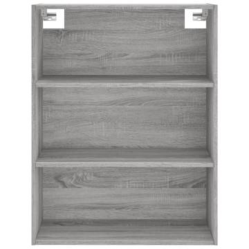 Highboard Grey Sonoma 69.5x32.5x180 cm Engineered Wood