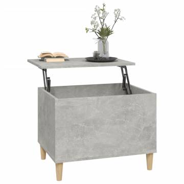 Coffee Table Concrete Grey 60x44.5x45 cm Engineered Wood