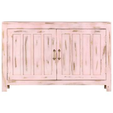 Sideboard Light Pink 110x35x70 cm Solid Mango Wood