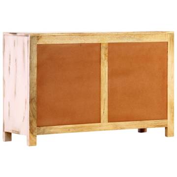 Sideboard Light Pink 110x35x70 cm Solid Mango Wood