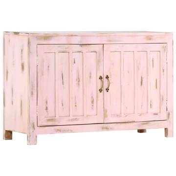 Sideboard Light Pink 110x35x70 cm Solid Mango Wood