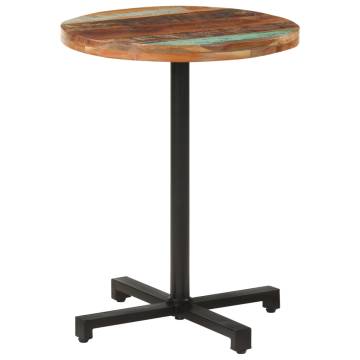 Bistro Table Round Ø60x75 cm Solid Reclaimed Wood