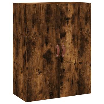 Wall Mounted Cabinet Smoked Oak 69.5x34x90 cm