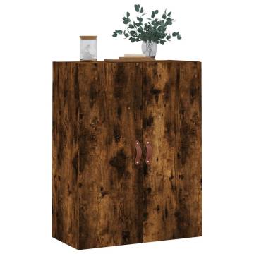 Wall Mounted Cabinet Smoked Oak 69.5x34x90 cm