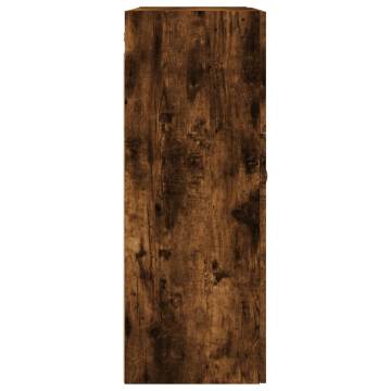 Wall Mounted Cabinet Smoked Oak 69.5x34x90 cm