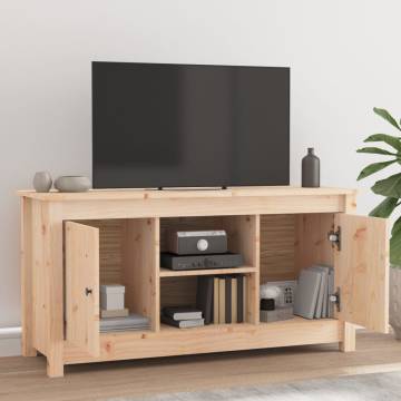 TV Cabinet 103x36.5x52 cm Solid Wood Pine