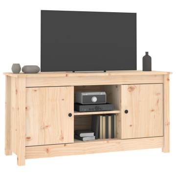 TV Cabinet 103x36.5x52 cm Solid Wood Pine