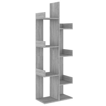 Book Cabinet 48x25.5x140 cm Grey Sonoma Engineered Wood