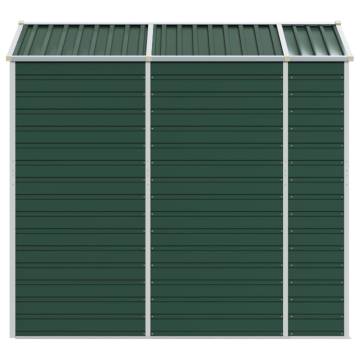 Garden Shed Green 191x215x198 cm Galvanised Steel