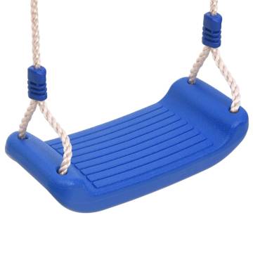 Swing Seats 2 pcs with Climbing Stones Blue Polyethene