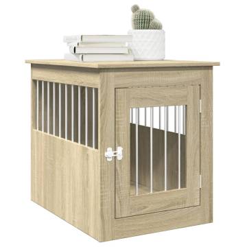 Dog Crate Furniture Sonoma Oak 55x75x65 cm Engineered Wood