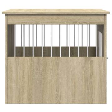 Dog Crate Furniture Sonoma Oak 55x75x65 cm Engineered Wood