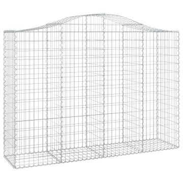 Arched Gabion Baskets 40 pcs 200x50x140160 cm Galvanised Iron