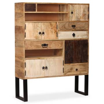 Sideboard Solid Mango Wood 100x30x130 cm