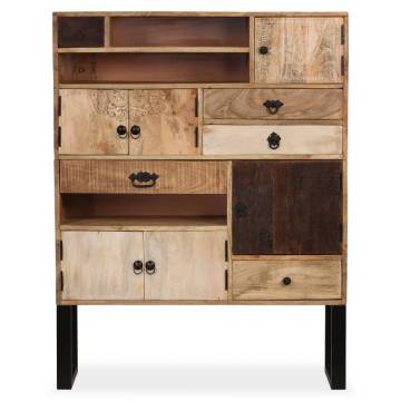 Sideboard Solid Mango Wood 100x30x130 cm