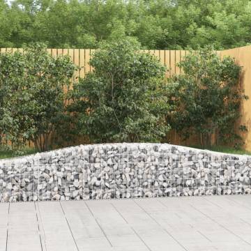 Arched Gabion Baskets 4 pcs 400x30x4060 cm Galvanised Iron