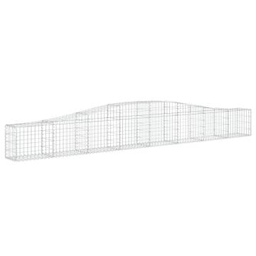 Arched Gabion Baskets 4 pcs 400x30x4060 cm Galvanised Iron