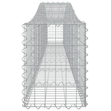 Arched Gabion Baskets 4 pcs 400x30x4060 cm Galvanised Iron