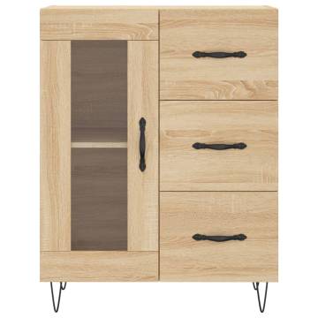 Highboard Sonoma Oak 69.5x34x180 cm Engineered Wood