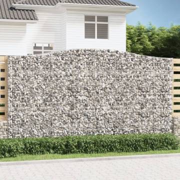 Arched Gabion Baskets 25 pcs 400x50x220240 cm Galvanised Iron