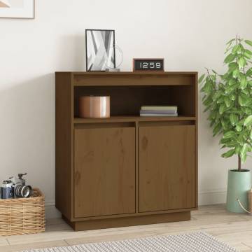 Sideboard Honey Brown 70x34x80 cm Solid Wood Pine