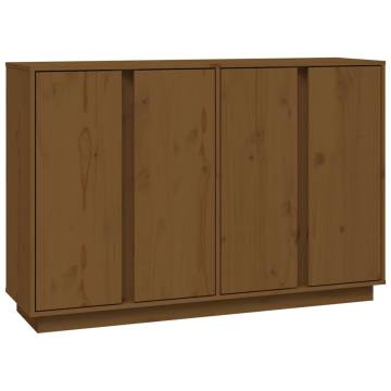 Sideboard Honey Brown 120x35x80 cm Solid Wood Pine