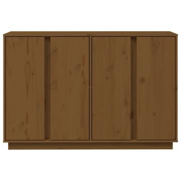 Sideboard Honey Brown 120x35x80 cm Solid Wood Pine