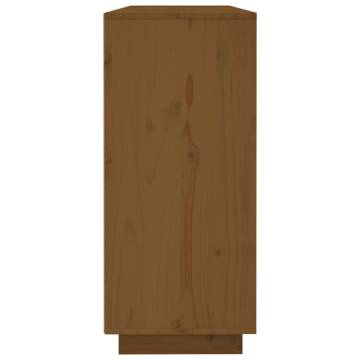 Sideboard Honey Brown 120x35x80 cm Solid Wood Pine