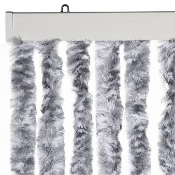 Insect Curtain White and Grey 118x220 cm Chenille