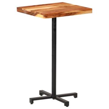 Bar Table Square 60x60x110 cm Solid Acacia Wood